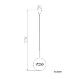Luminosa Lighting Luminosa Kop Globe Pendant Ceiling Light Nickel Matt Balls Opal Alabaster Optic Glass Shade 1X E27 - thumbnail 6