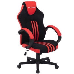 Rg-Edge Gaming Office Chair With High Back, Padded Armrests & Adjustable Height - Red