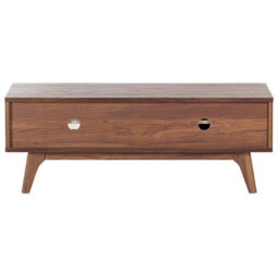 Wyld And Coco Two-Tone Tv Stand Dark Brown And White With Storage And Cable Management, W117 X D35 X H44Cm - thumbnail 5