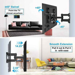 Steel Tv Wall Mount With Spirit Level For 32,70 Inch Flat Screen Tvs - thumbnail 3