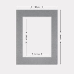 Ak Frames 12X16 Mid Grey Picture Mounts To Fit A4 Aperture Size - Mount Board Only (No Frame Included) - thumbnail 3