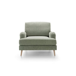 Abakus Direct Harper Chenille Armchair Pickle Green - thumbnail 2