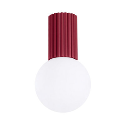 Luminosa Lighting Luminosa Halo Bathroom Ceiling Light Burgundy 1X G9Ip44 - image 1