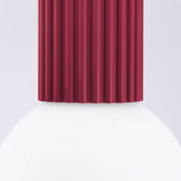 Luminosa Lighting Luminosa Halo Bathroom Ceiling Light Burgundy 1X G9Ip44 - thumbnail 4