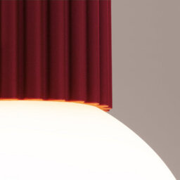 Luminosa Lighting Luminosa Halo Bathroom Ceiling Light Burgundy 1X G9Ip44 - thumbnail 3