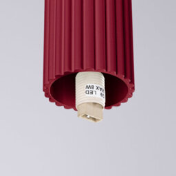 Luminosa Lighting Luminosa Halo Bathroom Ceiling Light Burgundy 1X G9Ip44 - thumbnail 5