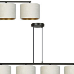 Emibig Lighting Emibig Hilde Pendant Lamp 4 X E27 Black With White Shade - thumbnail 2