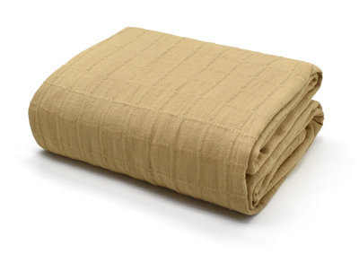 Velosso Chic Woven Print Natural Pure Cotton Throw Blanket In Various Sizes For Sofa, Bed, Couch - Breathable, Size 50Cmx60Cm - Latte