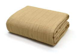 Velosso Chic Woven Print Natural Pure Cotton Throw Blanket In Various Sizes For Sofa, Bed, Couch - Breathable, Size 50Cmx60Cm - Latte