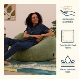 icon Kingston Classic Beanbag Corduroy Sage Green Set Of 2 - thumbnail 3