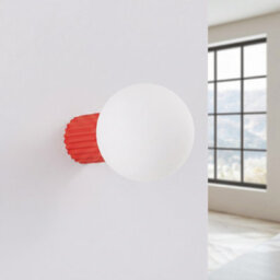 Sollux Lighting Halo Aluminum/glass Red 1 Lights Modern Wall Lamps - thumbnail 2