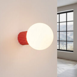 Sollux Lighting Halo Aluminum/glass Red 1 Lights Modern Wall Lamps - thumbnail 3