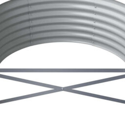Walplus Garden Raised Bed Galvanised Steel 440X80X36 Cm Anthracite - thumbnail 5