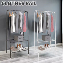 Carbon Steel Heavy Duty Clothes Rail Freestanding Metal Garment Rack Organizer - thumbnail 3