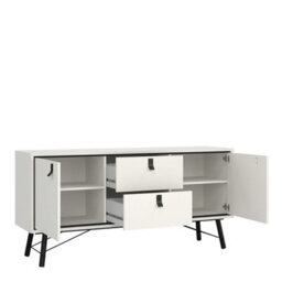 Wyld Haus Juno White Sideboard 2 Doors 2 Drawers 1503 X 722 X 401 mm - thumbnail 7