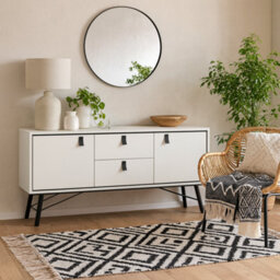 Wyld Haus Juno White Sideboard 2 Doors 2 Drawers 1503 X 722 X 401 mm - thumbnail 1