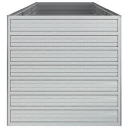 Berkfield Garden Raised Bed 240X80X77 Cm Galvanized Steel Silver - thumbnail 5