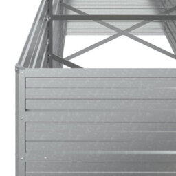 Berkfield Garden Raised Bed 240X80X77 Cm Galvanized Steel Silver - thumbnail 6