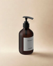 Cosmic Soap Dispenser, 500Ml, 5 Waterproof Labels Included, High Resistant Plastic, Matt Ambar, Alchemist Collection
