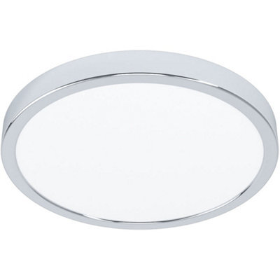 Loops Stylish Modern Chrome Led Ceiling Light - 27Cm Semi-Flush Fixture For Indoor Spaces - image 1