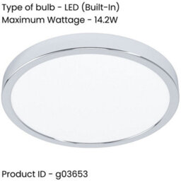 Loops Stylish Modern Chrome Led Ceiling Light - 27Cm Semi-Flush Fixture For Indoor Spaces - thumbnail 2
