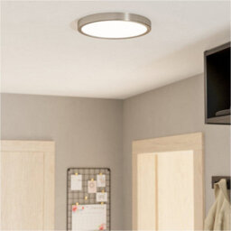 Loops Stylish Modern Chrome Led Ceiling Light - 27Cm Semi-Flush Fixture For Indoor Spaces - thumbnail 3