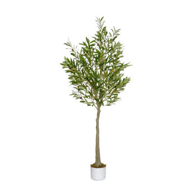 Artificial Olive Tree W/plastic Planter And Artificial Moss For House Office 140 Cm - image 1