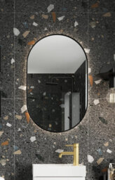 UK Homeliving Uk Home Living Avalon - Price Reduced -Tablet Mirror Black Frame 500X800 - thumbnail 1