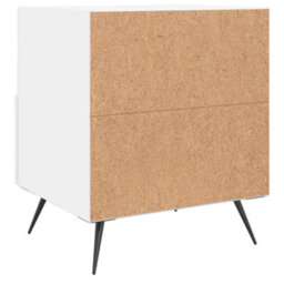 Berkfield Bedside Cabinet White 40X35X47.5 Cm Engineered Wood - thumbnail 6