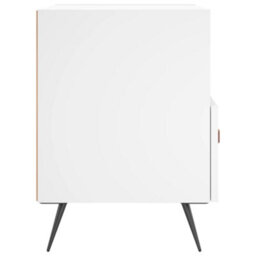 Berkfield Bedside Cabinet White 40X35X47.5 Cm Engineered Wood - thumbnail 5