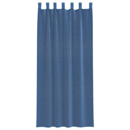 Berkfield Voile Curtains With Rod Pockets 2 Pcs Royal Blue - thumbnail 4