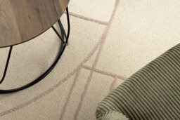 RugsX Flux 461.14.ae200 Wool Carpet Osta - Geometric, Structural, Loft Beige Pink 160X230 Cm - thumbnail 5