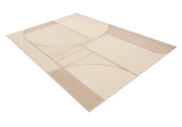 RugsX Flux 461.14.ae200 Wool Carpet Osta - Geometric, Structural, Loft Beige Pink 160X230 Cm - thumbnail 3