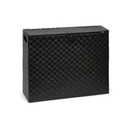 Black Toilet Roll Holder Bathroom Storage Box With Insert Handle - thumbnail 1