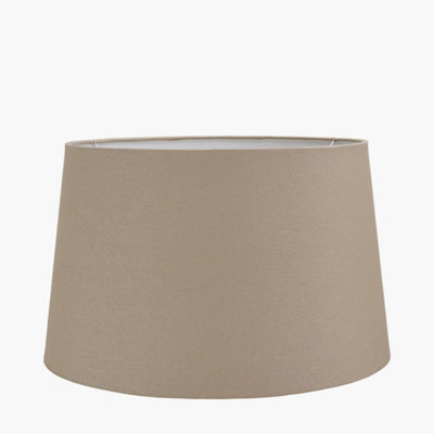 Pacific Lifestyle 35Cm Taupe Handloom Tapered Cylinder Table Lamphade - image 1