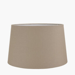 Pacific Lifestyle 35Cm Taupe Handloom Tapered Cylinder Table Lamphade - thumbnail 1