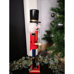 Samuel Alexander 60Cm Traditional Wooden Christmas Nutcracker Soldier Decoration With Red Body - thumbnail 5