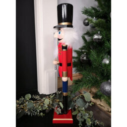 Samuel Alexander 60Cm Traditional Wooden Christmas Nutcracker Soldier Decoration With Red Body - thumbnail 7