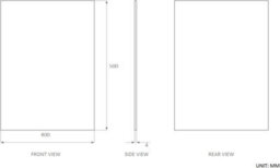 40 X 50Cm Rectangle Frameless Bathroom Mirror Wall Hanging Fittings Not Included - thumbnail 2