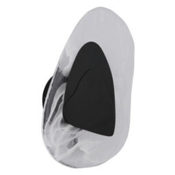 Luminosa Lighting Luminosa Dorsey Integrated Led Wall Lamp Matt Black Clear Glass Shade Led 3000K - thumbnail 2