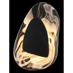 Luminosa Lighting Luminosa Dorsey Integrated Led Wall Lamp Matt Black Clear Glass Shade Led 3000K - thumbnail 5