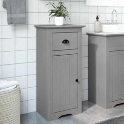 Berkfield Bathroom Cabinet Bodo Grey 44X30X90 Cm - thumbnail 3