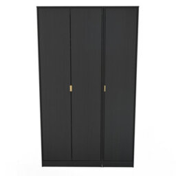Madrid 3 Door Robe In Black Ash (Ready Assembled) - thumbnail 1
