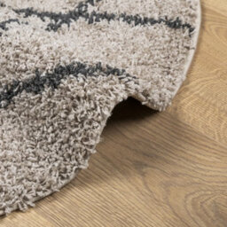 Walplus Shaggy Rug Pamplona High Pile Modern Beige And Anthracite 80 Cm - thumbnail 6