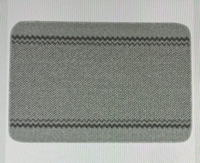 eXtreme William Armes Kilkis Washable Kitchen Rug, Silver, 80 X 50Cm