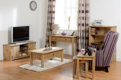 Seconique Panama Waxed Pine Coffee Table This Range Comes Flat-Packed For Easy Home Assembly - image 1
