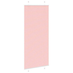 Berkfield Modern Pleated Blind Pink 85X200 Cm Fabric Width 84.4 Cm Polyester - thumbnail 4