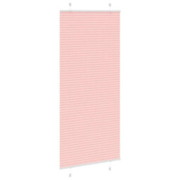 Berkfield Modern Pleated Blind Pink 85X200 Cm Fabric Width 84.4 Cm Polyester - thumbnail 3
