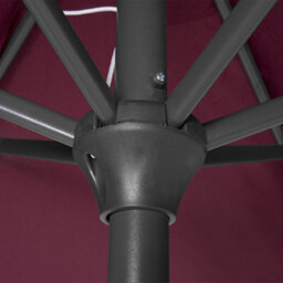 Beliani Market Parasol 266 Cm Varese Burgundy - thumbnail 6