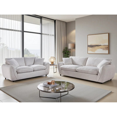 Berlin Sofa Beige 3+2 Set Fullback - image 1